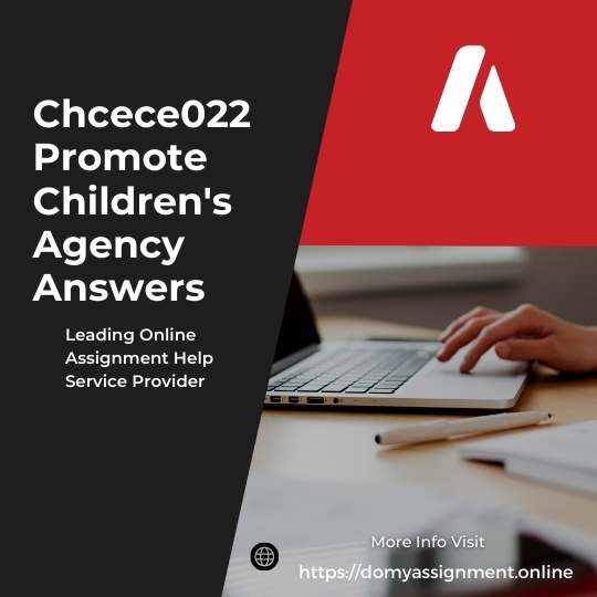 Chcece022 Promote Children's Agency Answers