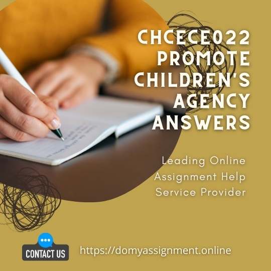 Chcece022 Promote Children's Agency Answers