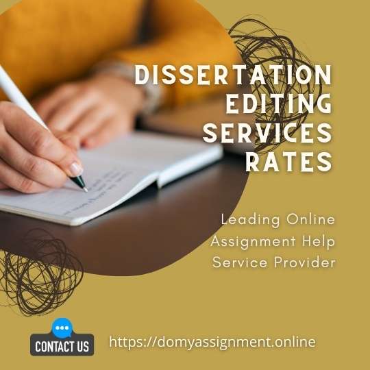 Dissertation Editing Services Rates