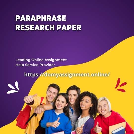 Paraphrase Research Paper Online Free