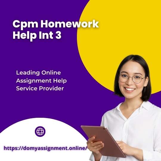 Cpm Homework Help Int 3