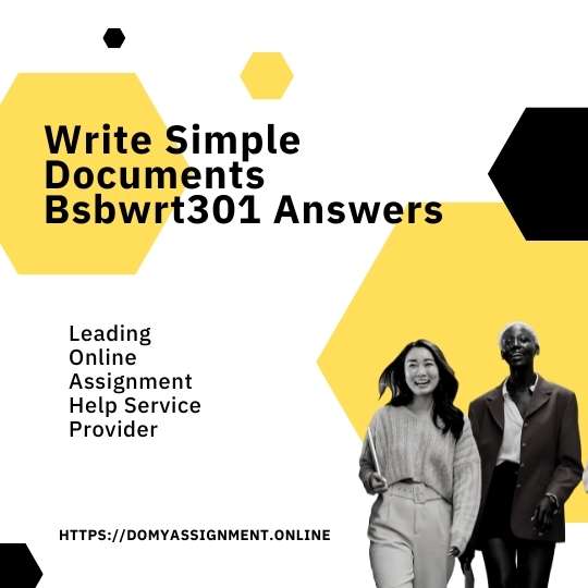 Write Simple Documents Bsbwrt301 Answers